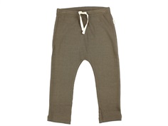 Petit Piao chocolate brown pants modal